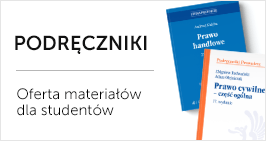 Podręczniki. Oferta materiałów dla studentów