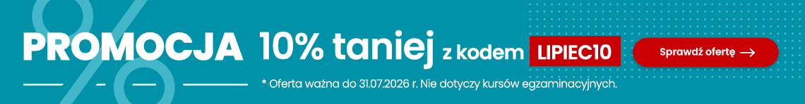 Promocja 10% taniej! Skorzystaj ze zniżki >>