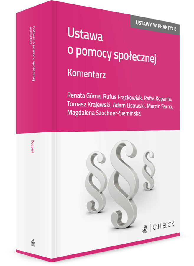 Art 106 Ustawy O Pomocy Społecznej Ustawa o pomocy społecznej. Komentarz, 2019, Rufus Frąckowiak