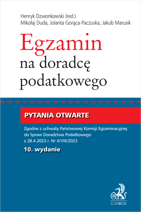 Egzamin na doradcę podatkowego. Pytania otwarte, Wydanie 10, 2025