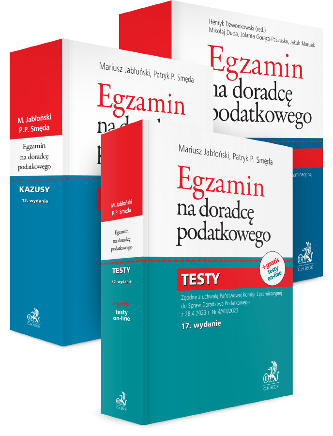 PAKIET: Egzamin na doradcę podatkowego. Testy + Kazusy + Pytania