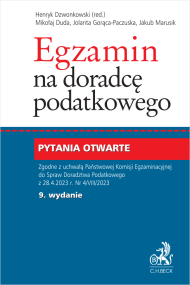 Egzamin na doradcę podatkowego. Pytania otwarte