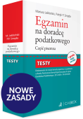 Testy | Egzamin na doradcę podatkowego. Część pisemna + 3-miesięczny dostęp do testów online