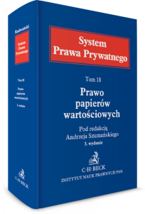 Prawo papierów wartościowych. System Prawa Prywatnego. Tom 18