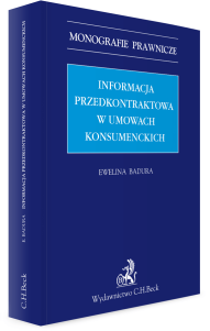 Informacja przedkontraktowa w umowach konsumenckich