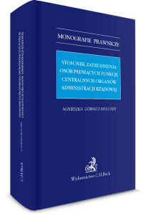 Stosunek zatrudnienia osób pełniących funkcję centralnych organów administracji rządowej