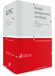 Kodeks postępowania cywilnego. Tom I A. Komentarz do art. 1-424(12)