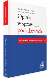 Opinie w sprawach podatkowych dla doradców podatkowych