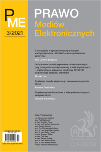 Prawo Mediów Elektronicznych Nr 3/2021