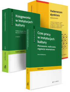 PAKIET dla instytucji kultury: Vademecum dyrektora + Księgowania + Czas pracy