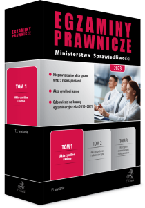 Egzaminy Prawnicze Ministerstwa Sprawiedliwości 2023. Tom 1. Akta cywilne i karne
