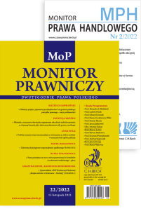 Monitor Prawniczy Nr 22/2022