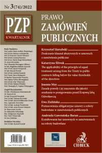 PZP Prawo Zamówień Publicznych - kwartalnik Nr 3/2022
