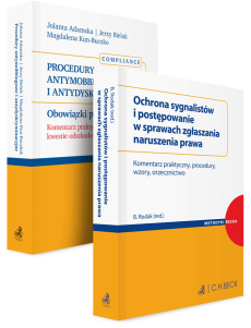 PAKIET: Ochrona sygnalistów i postępowanie w sprawach zgłaszania naruszenia prawa + Procedury antymobbingowe i antydyskryminacyjne. Obowiązki pracodawcy