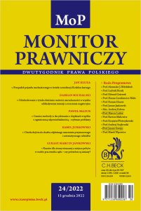 Monitor Prawniczy Nr 24/2022