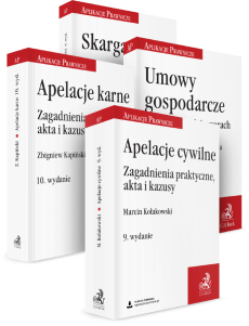 Aplikacje prawnicze: Apelacje cywilne i karne, Umowy gospodarcze, Skarga do WSA. Pakiet 4 opracowań