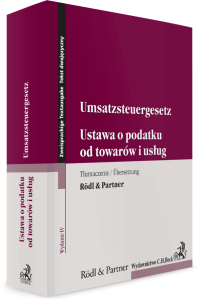 Ustawa o podatku od towarów i usług. Umsatzsteuergesetz