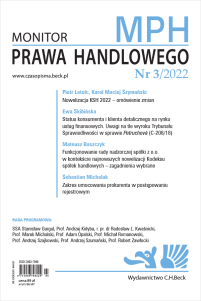 Monitor Prawa Handlowego Nr 3/2022