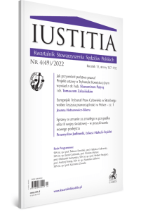 Iustitia. Kwartalnik Stowarzyszenia Sędziów Polskich Nr 4/2022