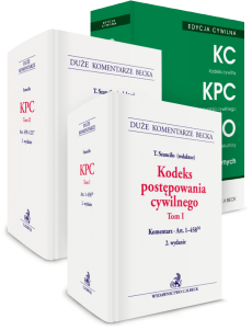 PAKIET: KPC. Tom I-II. Komentarz do art. 1-1217 + Edycja cywilna. 16 aktów prawnych