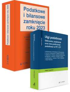 PAKIET: Podatkowe i bilansowe zamknięcie roku 2023 + Ulgi podatkowe