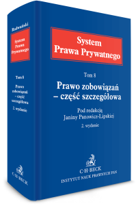 Prawo zobowiązań – część szczegółowa. System Prawa Prywatnego. Tom 8