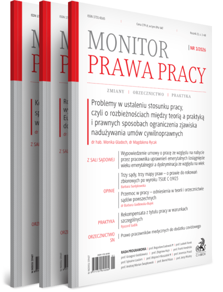 Monitor Prawa Pracy - Prenumerata