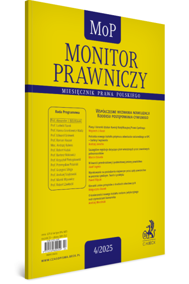 Monitor Prawniczy Nr 04/2025