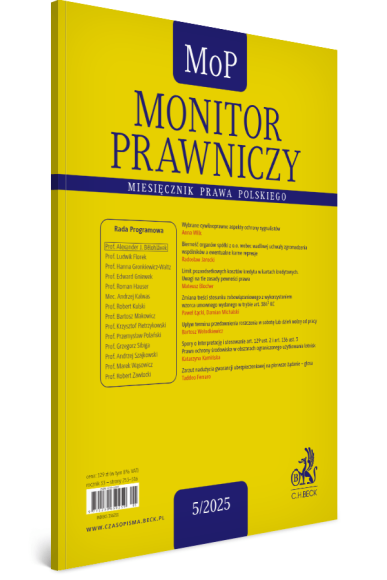 Monitor Prawniczy Nr 05/2025
