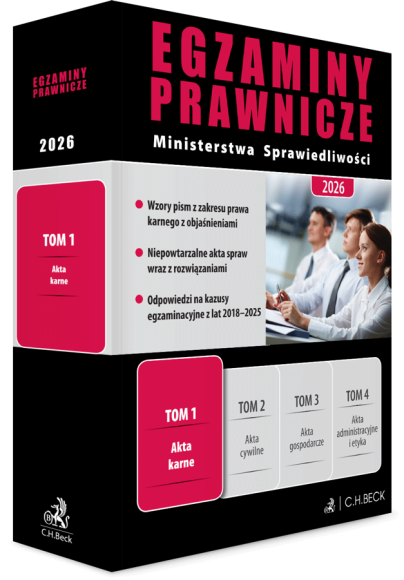 Egzaminy Prawnicze Ministerstwa Sprawiedliwości 2026. Tom 1. Akta karne