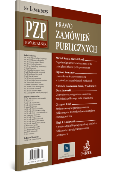 PZP Prawo Zamówień Publicznych - kwartalnik Nr 1/2025