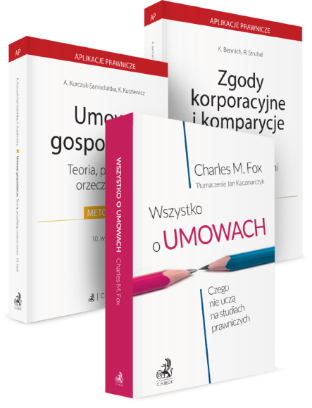 PAKIET: Wszystko o umowach + Umowy gospodarcze + Zgody korporacyjne i komparycje umów