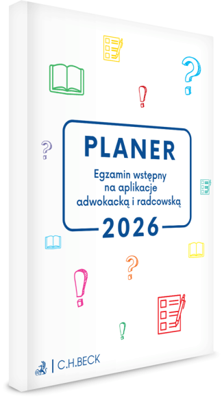 PLANER. Egzamin wstępny na aplikacje adwokacką i radcowską 2026