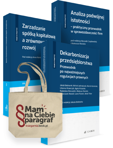 PAKIET: Zarządzanie spółką kapitałową a zrównoważony rozwój + Analiza podwójnej istotności + Dekarbonizacja przedsiębiorstwa