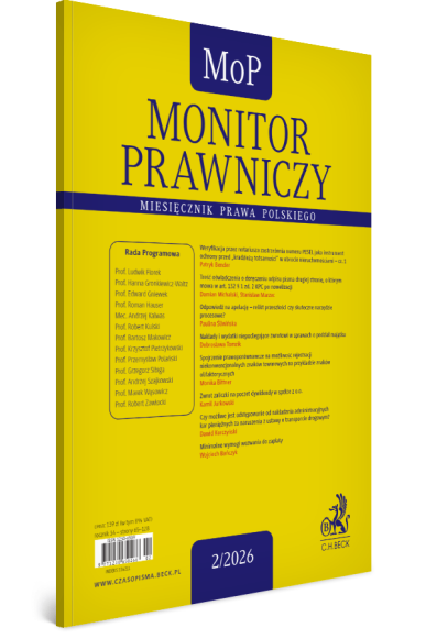 Monitor Prawniczy Nr 2/2026