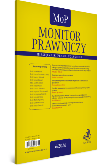 Monitor Prawniczy Nr 6/2026