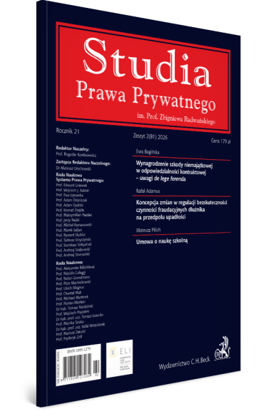 Studia Prawa Prywatnego. Zeszyt 2/2026