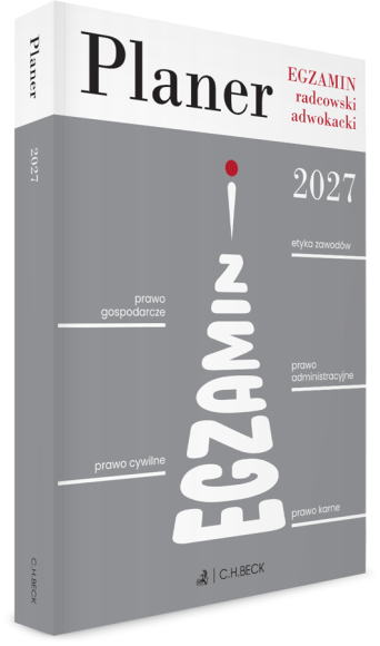 Planer. Egzamin radcowski i adwokacki 2027