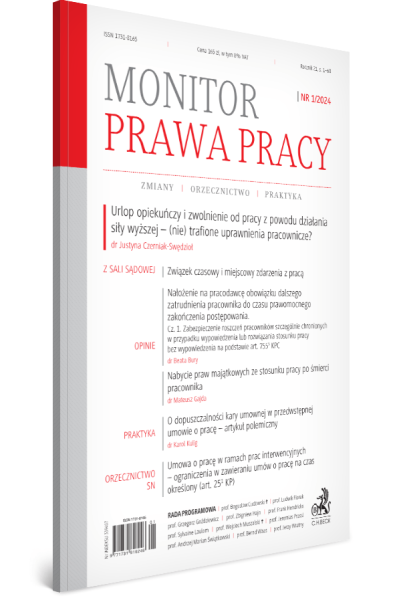 Monitor Prawa Pracy Nr 1/2024