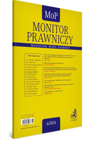 Monitor Prawniczy Nr 6/2024