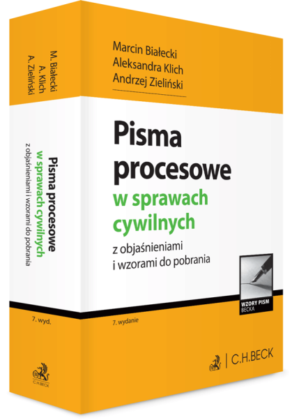 Pisma procesowe w sprawach cywilnych z objaśnieniami i wzorami do pobrania