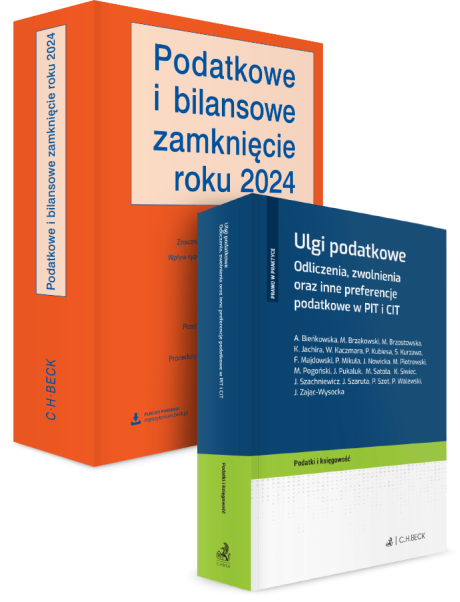 PAKIET: Podatkowe i bilansowe zamknięcie roku 2024 + Ulgi podatkowe