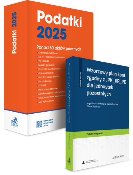 PAKIET: Podatki 2025 + Wzorcowy plan kont zgodny z JPK_KR_PD dla jednostek pozostałych