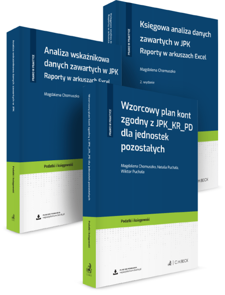 PAKIET JPK: Księgowa i wskaźnikowa analiza danych zawartych w JPK + Wzorcowy plan kont zgodny z JPK_KR_PD dla jednostek pozostałych