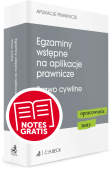 Egzaminy wstępne na aplikacje prawnicze. Prawo cywilne. Opracowania, testy
