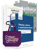PAKIET: Aplikacja adwokacka 2026 + Aplikacja od ogółu do szczegółu + Teksty ustaw z zaznaczeniami