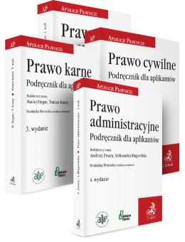 Podręczniki dla aplikantów: Prawo cywilne, karne, gospodarcze, administracyjne