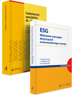 PAKIET: ESG. Wdrażanie wymogów + Vademecum specjalisty ds. compliance