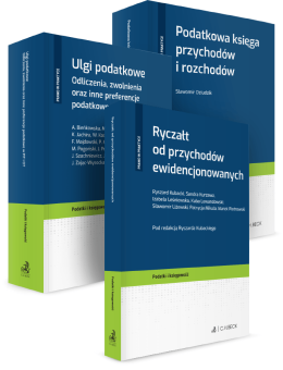 PAKIET: Ryczałt od przychodów ewidencjonowanych + Podatkowa księga przychodów i rozchodów + Ulgi podatkowe