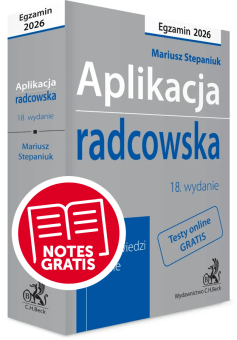 Aplikacja radcowska 2026. Pytania, odpowiedzi, tabele + testy online